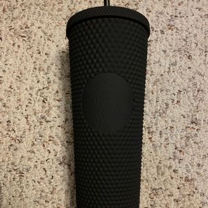 Starbucks Studded Black Matte Cup With Straw. Brand new!